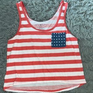 Fifth sun cropped tank